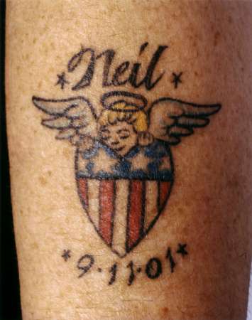 US memory tattoos 9.11.2001